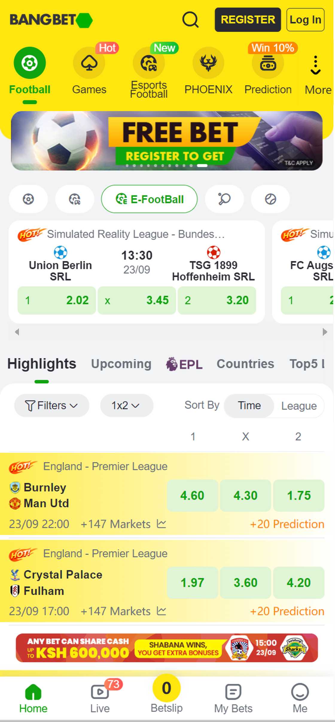 Photo of BangBet Ghana website interface. Photo of BangBet Ghana website interface.