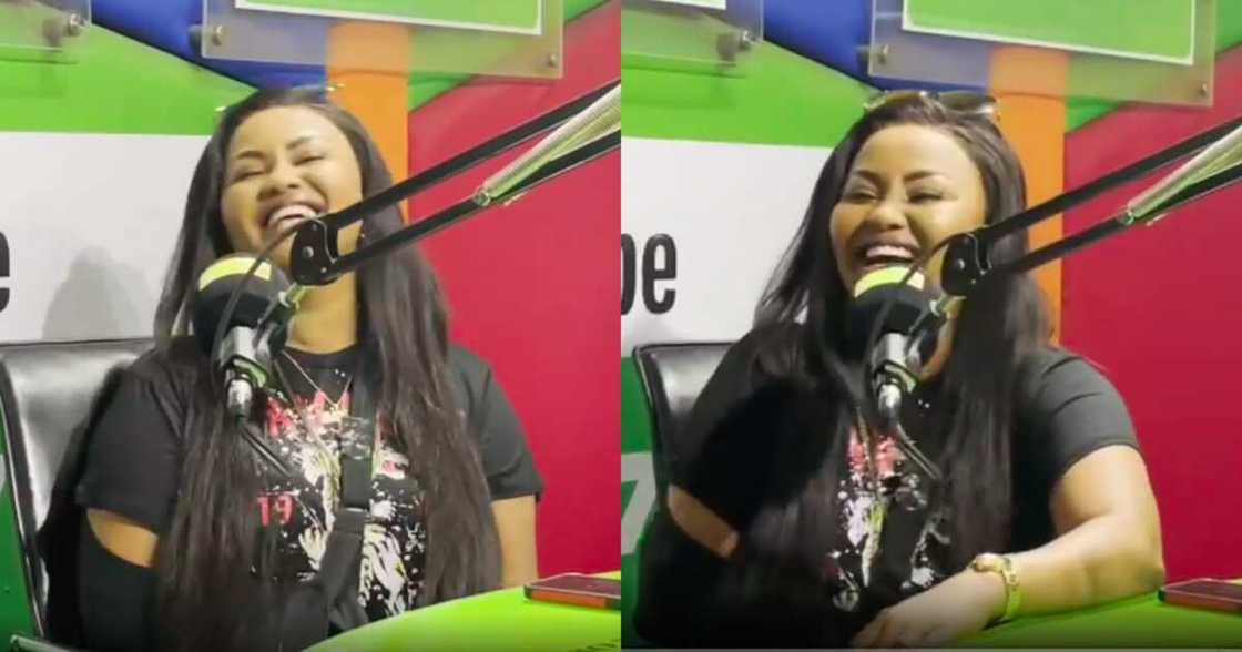 Nana Ama McBrown blushing Nana Ama McBrown blushing