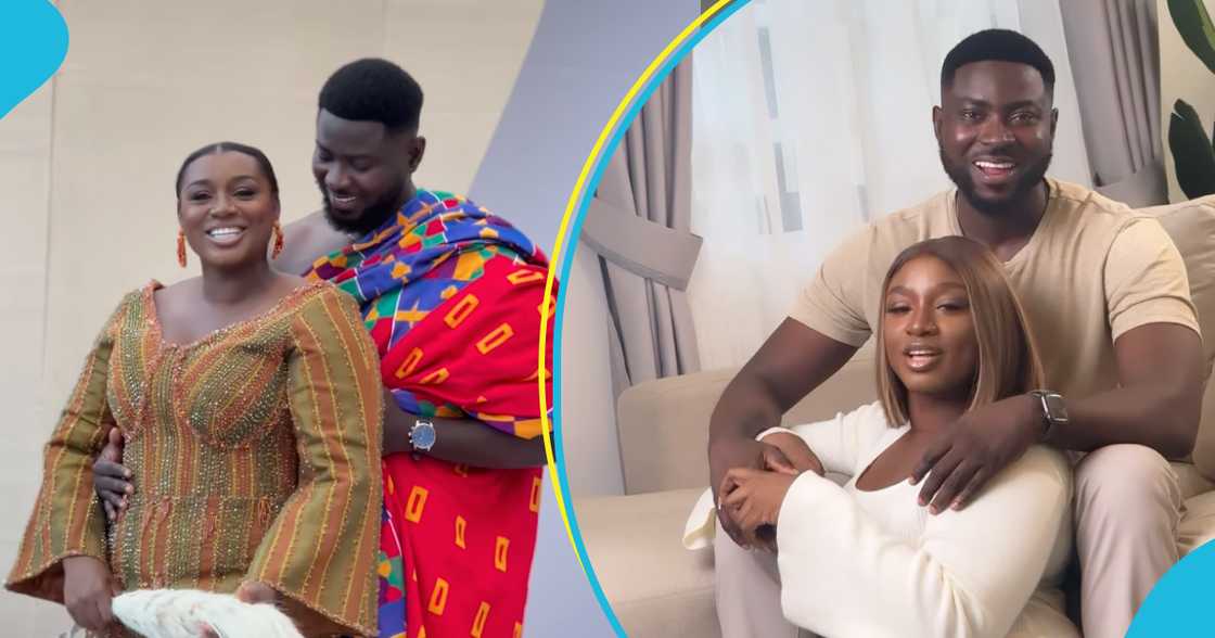 Ghanaian bride Yasmine Kamagate and her husband Ghanaian bride Yasmine Kamagate and her husband