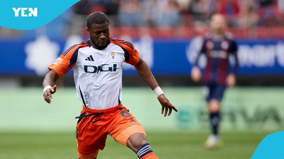 Kwasi Sibo, Real Oviedo, Mirandes, La Liga Kwasi Sibo, Real Oviedo, Mirandes, La Liga