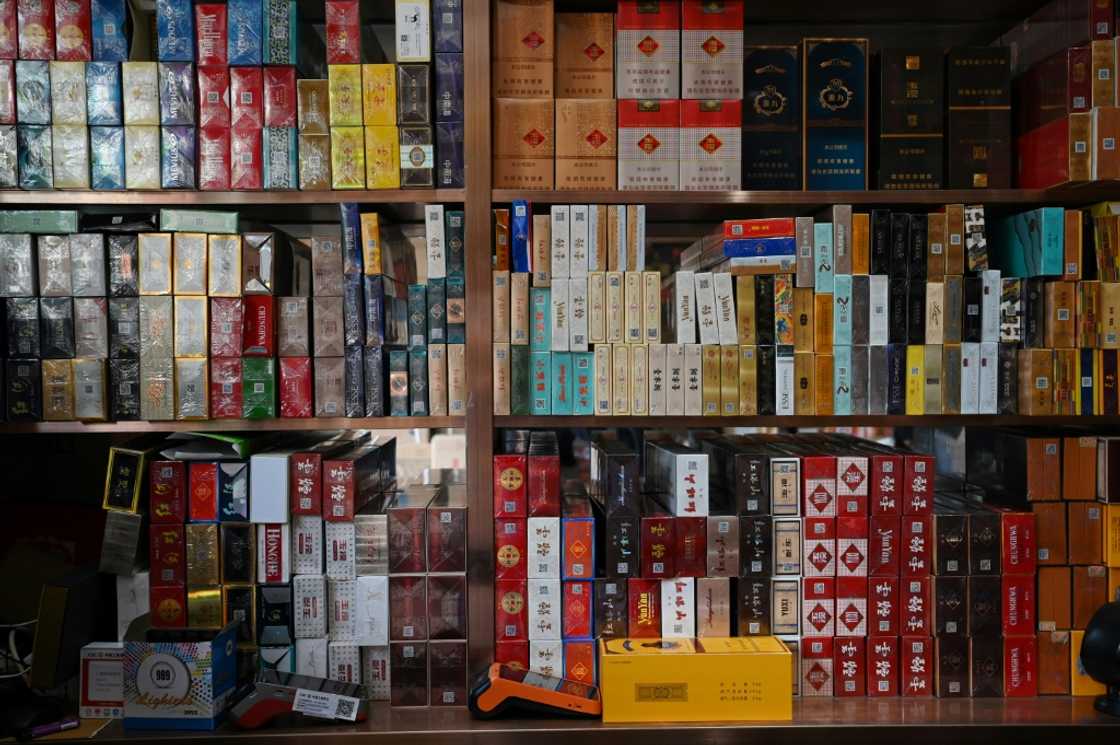 Cigarettes for sale at a store in Yuxi, in China’s southwest Yunnan province Cigarettes for sale at a store in Yuxi, in China’s southwest Yunnan province