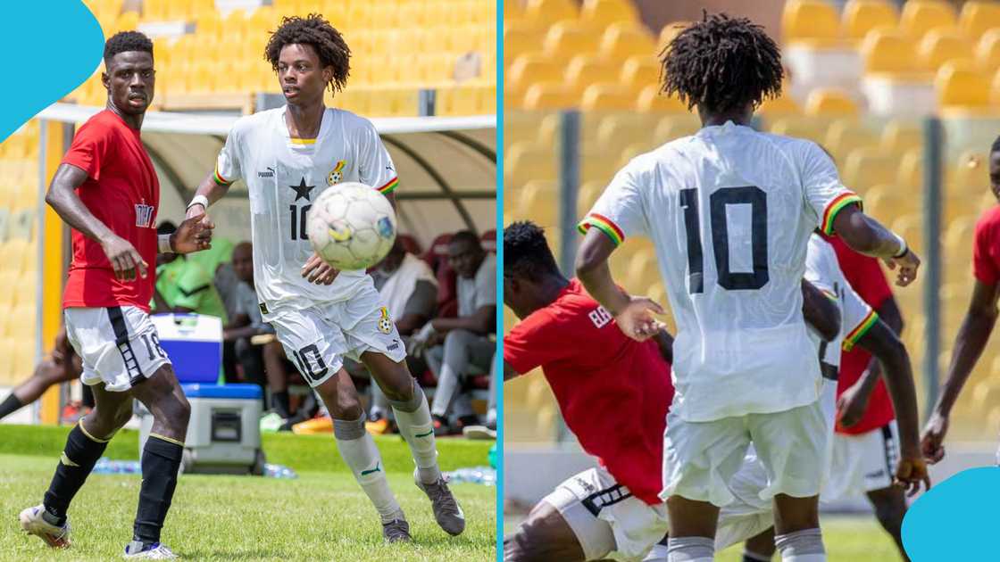 Fans excite after seeing Ibrahim Mahama’s Son Michael Amer wearing No 10 shirt at Black Satellite Fans excite after seeing Ibrahim Mahama’s Son Michael Amer wearing No 10 shirt at Black Satellite