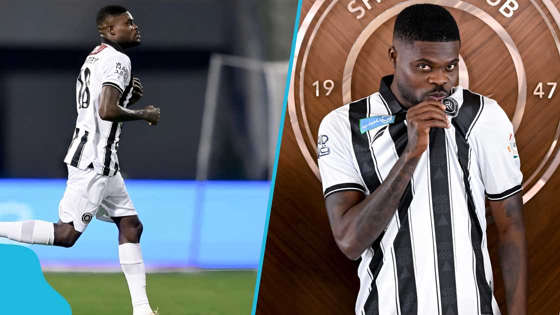 Thomas Partey, Al Shabab, Saudi Pro League, Black Stars, Ghana football, Partey Al Shabab debut, Al Khaleej vs Al Shabab, 2027 AFCON qualifiers, Partey performance vs Al Khaleej, Riyadh derby.