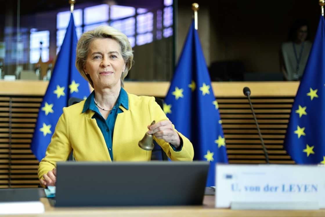 European Commission President Ursula von der Leyen wore Ukrainian national colours to announce that the EU executive backs Kyiv's bid for candidate status European Commission President Ursula von der Leyen wore Ukrainian national colours to announce that the EU executive backs Kyiv's bid for candidate status