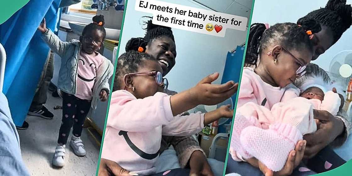Little girl reacts emotionally after seeing baby sister Little girl reacts emotionally after seeing baby sister