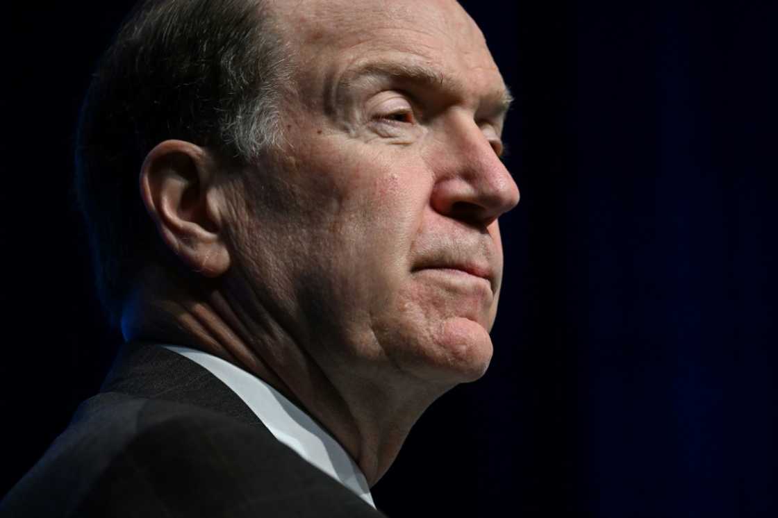 Outgoing World Bank chief David Malpass in an October 11, 2022 photo Outgoing World Bank chief David Malpass in an October 11, 2022 photo