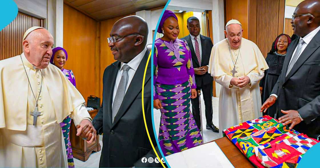 Dr Bawumia Meets Pope Francis, Discuss Ghana's Political And Socio-Economic Situation Dr Bawumia Meets Pope Francis, Discuss Ghana's Political And Socio-Economic Situation