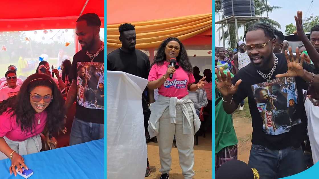 Nana Ama McBrown, Fameye, Kobby Kyei, Cape Coast, Donation