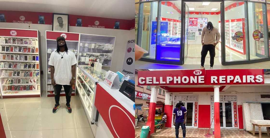 Meet the young man who owns massive phone repair shops at 5 locations in Ghana Meet the young man who owns massive phone repair shops at 5 locations in Ghana