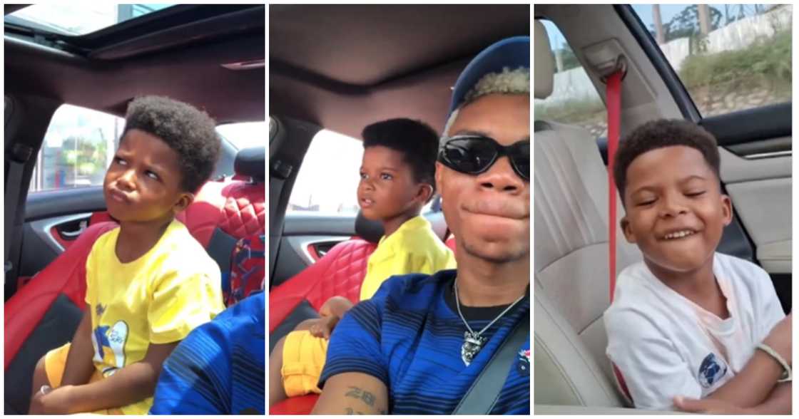 KiDi hangs out with his son Zane KiDi hangs out with his son Zane