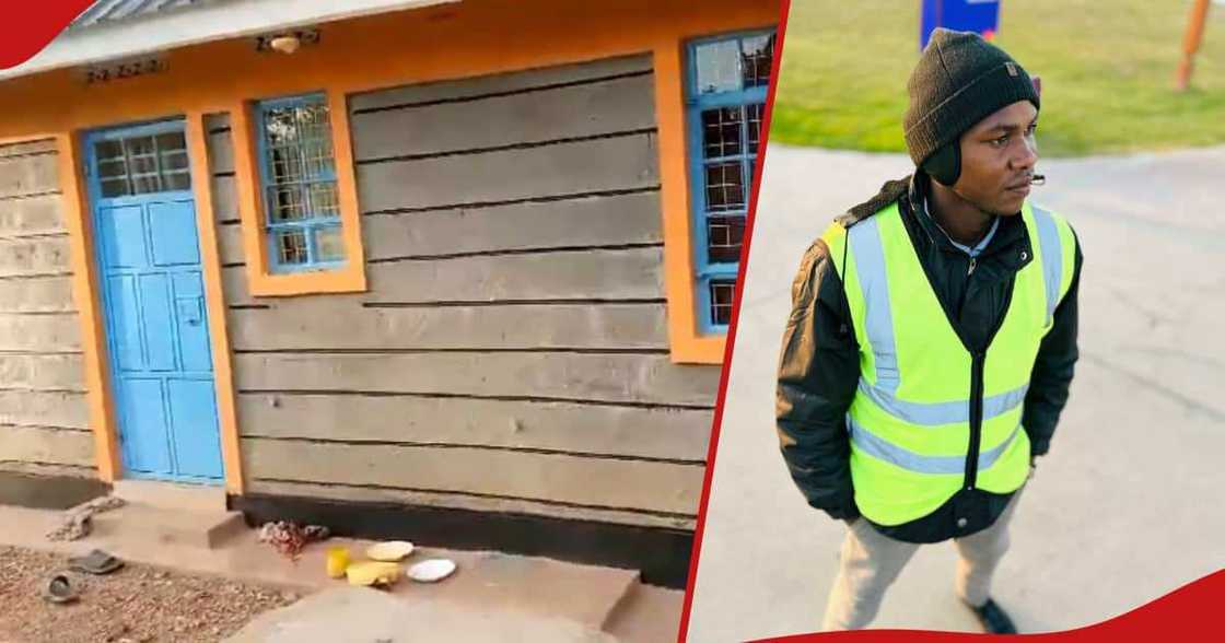 Sammy Lumash build his mother a house in Busia. Sammy Lumash build his mother a house in Busia.