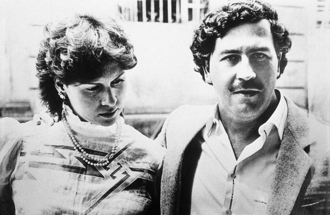 Pablo Escobar, the boss of the Medellin Cartel, and his wife Maria Victoria in 1983 in Colombia. Pablo Escobar, the boss of the Medellin Cartel, and his wife Maria Victoria in 1983 in Colombia.