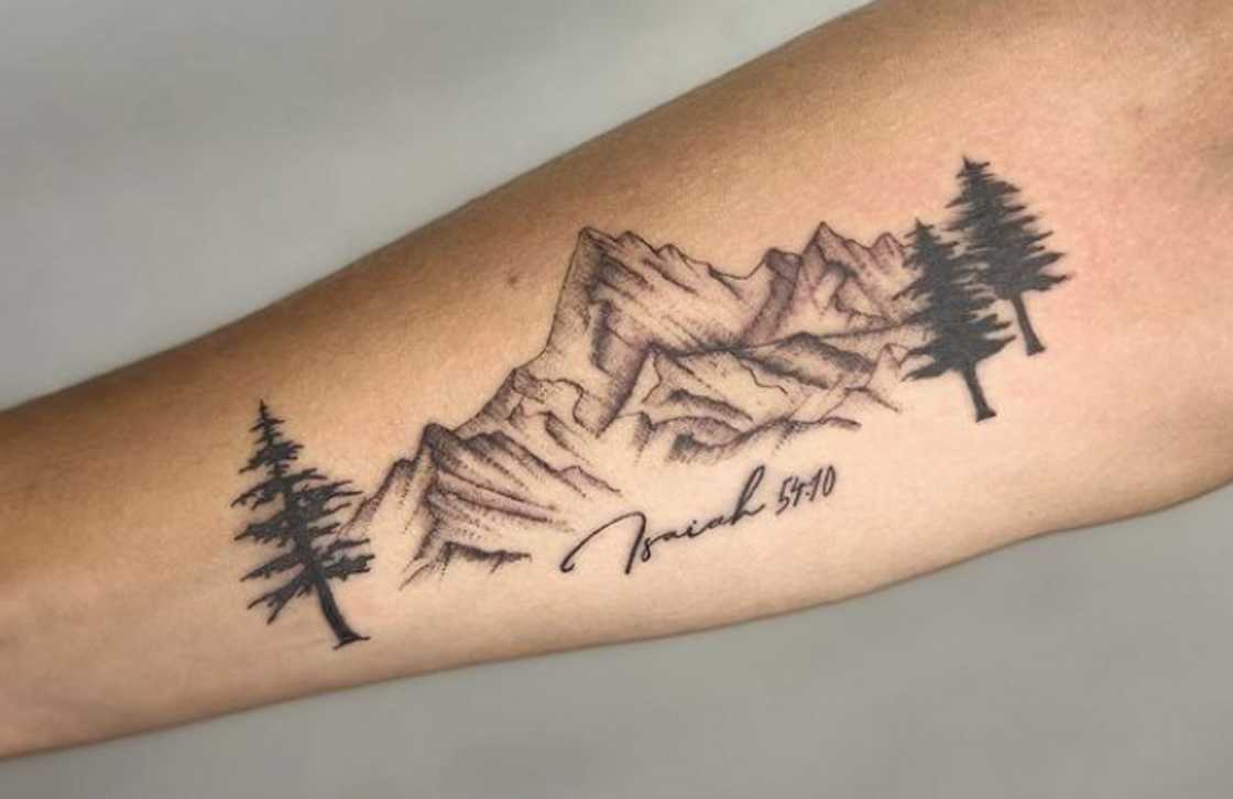 Isaiah 54:10 Bible verse tattoo Isaiah 54:10 Bible verse tattoo