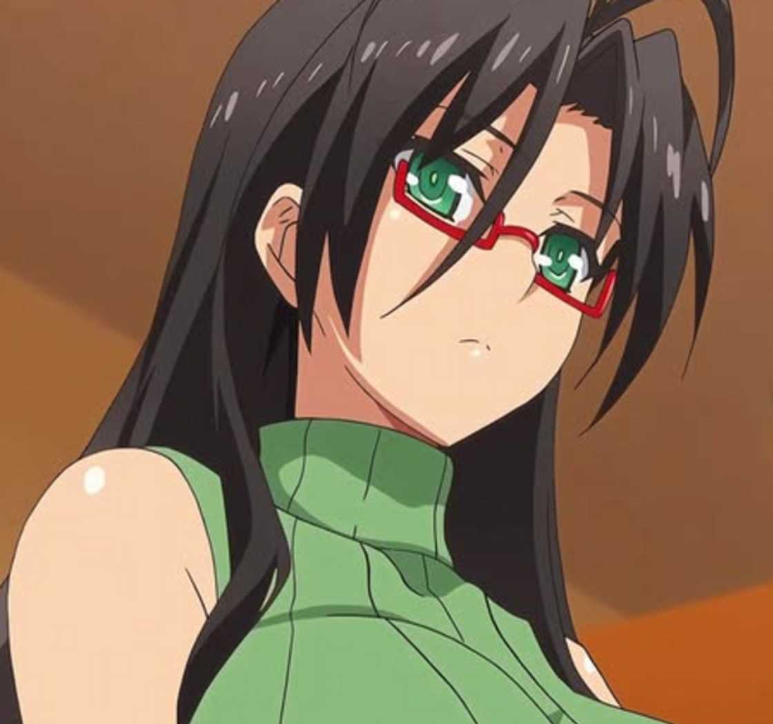 Anime girl with glasses Anime girl with glasses