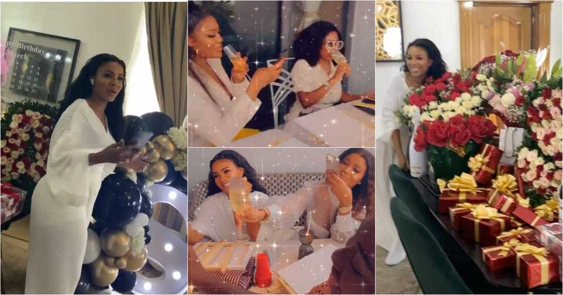 GHOneTV's Serwaa Amihere Holds Plush 31st Birthday With Nana Aba Anamoah, Sandra Ankobiah, Others (Videos)