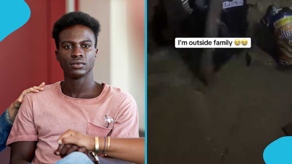 Accra floods, Heavy rain, Downpour, Flood, young man, Cry Accra floods, Heavy rain, Downpour, Flood, young man, Cry