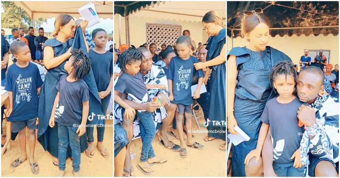 Nana Ama McBrown Gets Teary At Funeral Grounds Nana Ama McBrown Gets Teary At Funeral Grounds