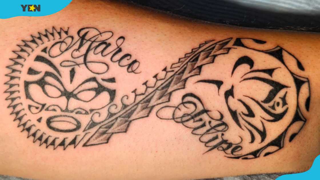 Tribal infinity tattoo Tribal infinity tattoo