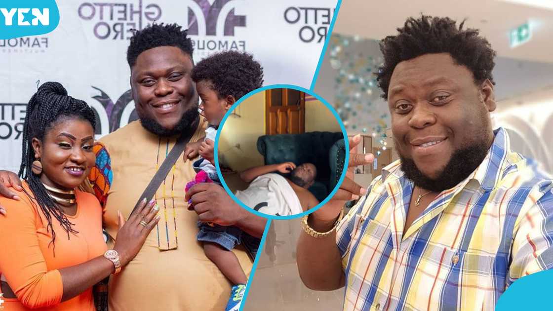 Actor Oteele is sick and being catered for by him wife, Gifty Afriyie