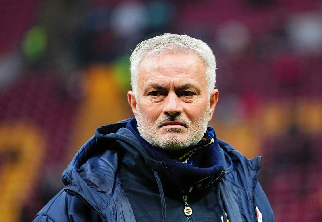 José Mourinho of Fenerbahce in a tense mood during the Super Lig match between Galatasaray and Fenerbahce on February 24, 2025 José Mourinho of Fenerbahce in a tense mood during the Super Lig match between Galatasaray and Fenerbahce on February 24, 2025