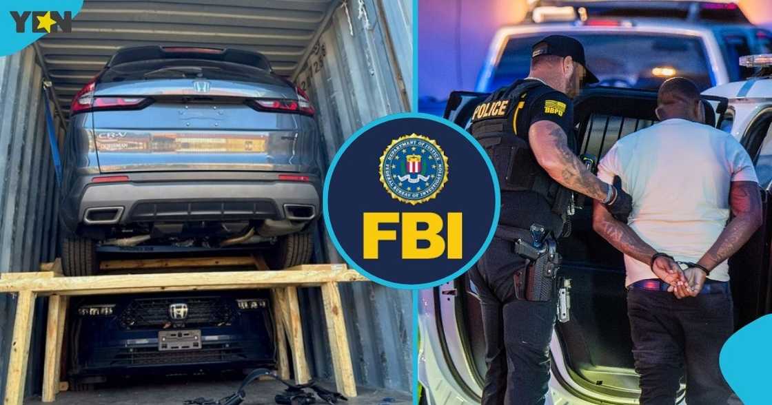 The Federal Bureau of Investigation, FBI, United States, busted, international car-theft syndicate. linked to Ghana.