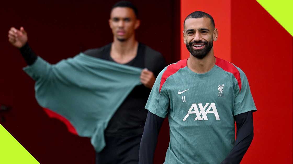 Mohamed Salah at Liverpool's training ahead of Ipswich tie. Mohamed Salah at Liverpool's training ahead of Ipswich tie.