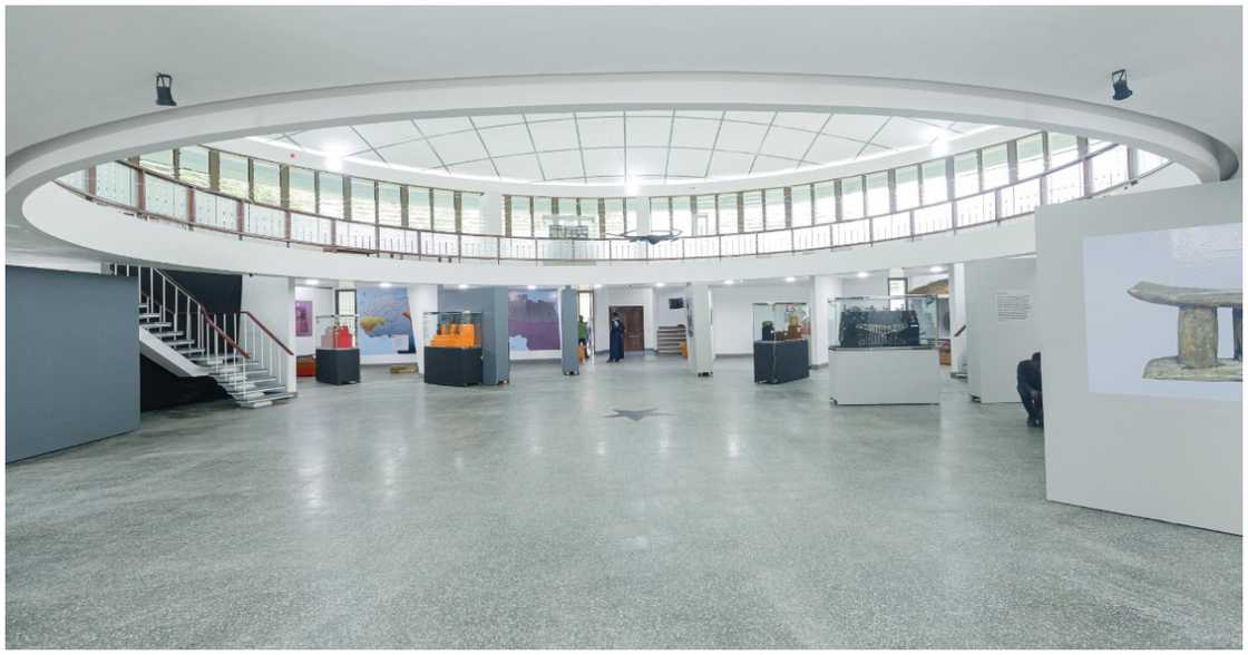 The inside of the museum gallery The inside of the museum gallery