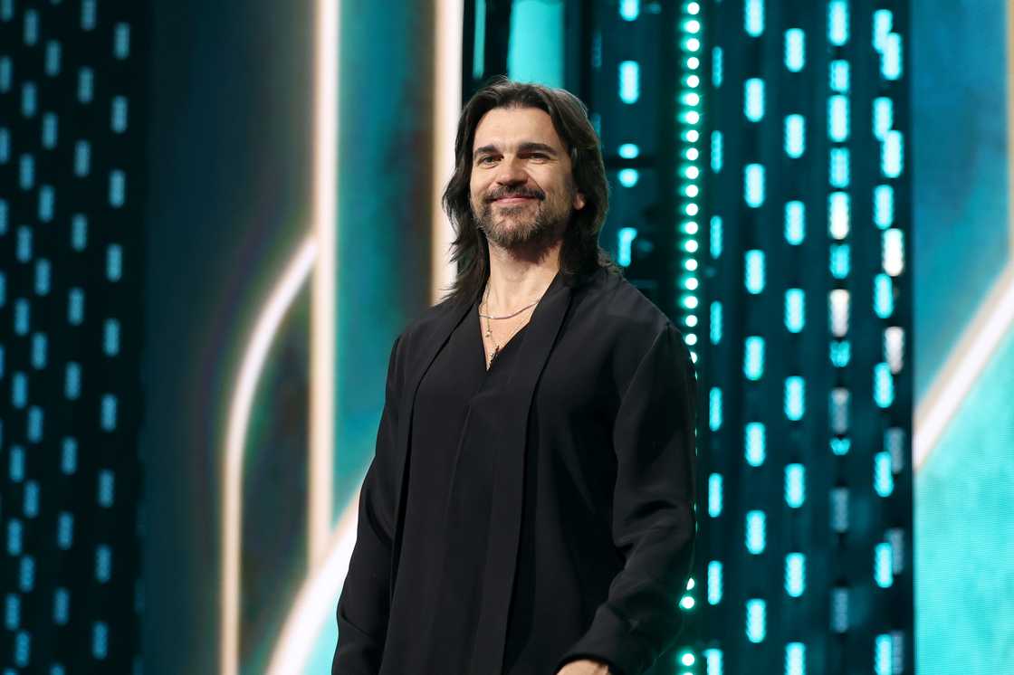Juanes speaks onstage during the 25th Latin GRAMMY Awards Juanes speaks onstage during the 25th Latin GRAMMY Awards