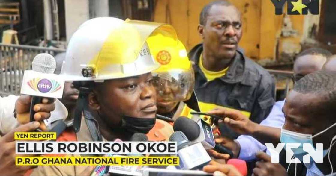 Public Relations Officer of the Ghana National Fire Service, Ellis Okoe Robinson Public Relations Officer of the Ghana National Fire Service, Ellis Okoe Robinson