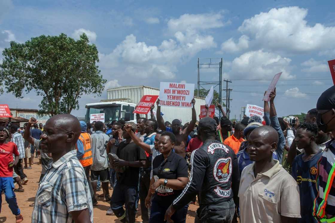 Rising costs in Malawi have led to several protests this year Rising costs in Malawi have led to several protests this year