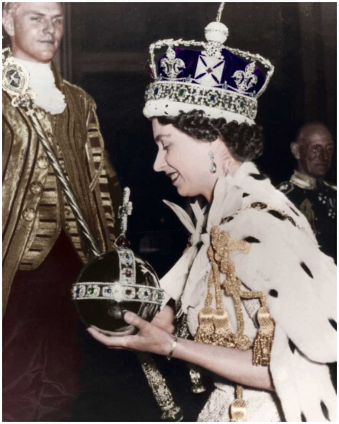 Queen Elizabeth crowning