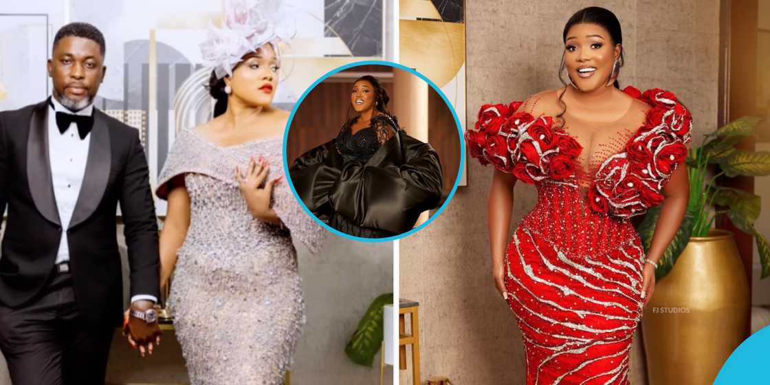 Akosua Vee: Kwame A Plus' Wife Slays In 3 Stunning Gowns To Celebrate ...