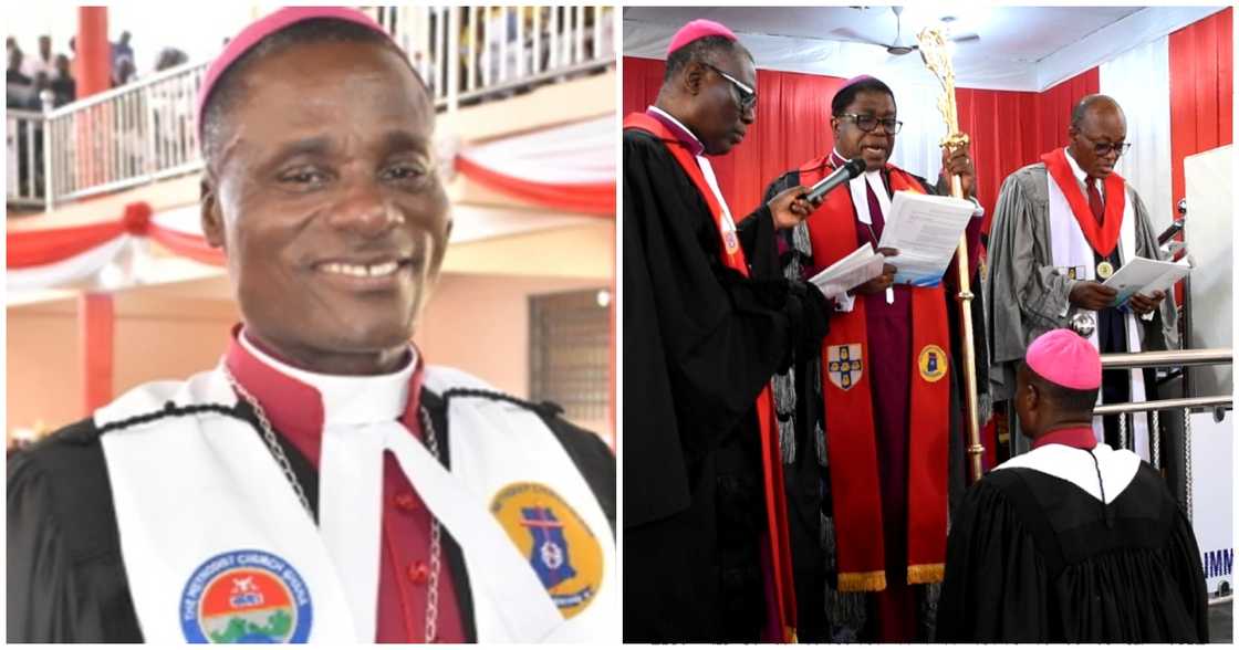 Rt. Rev. Matthew Zikpi getting ordained as Methodist bishop