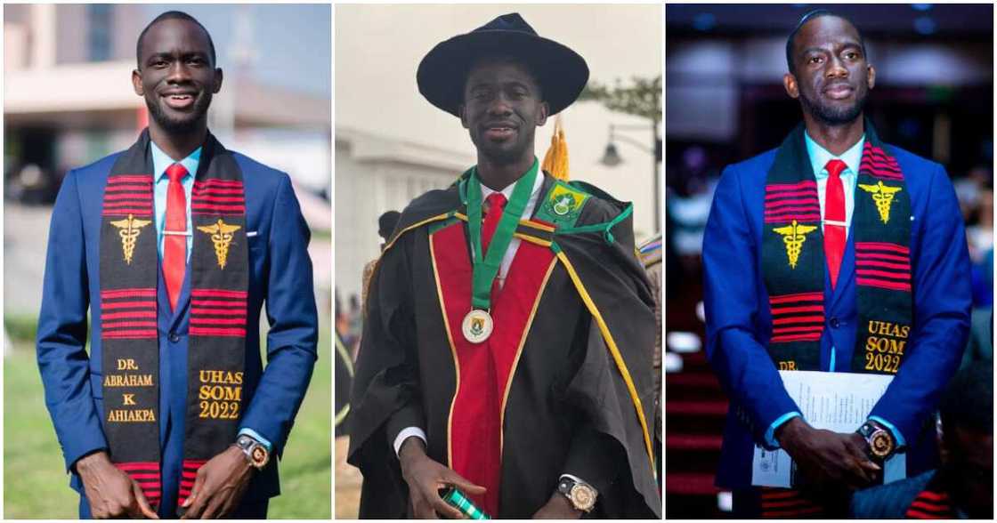 This Ghanaian man is overall best student of his 2022 medical graduating class at UHAS. This Ghanaian man is overall best student of his 2022 medical graduating class at UHAS.