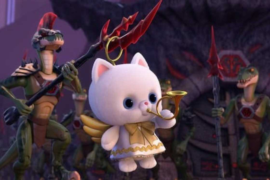 Angel Kitty is hanging on a spear Angel Kitty is hanging on a spear