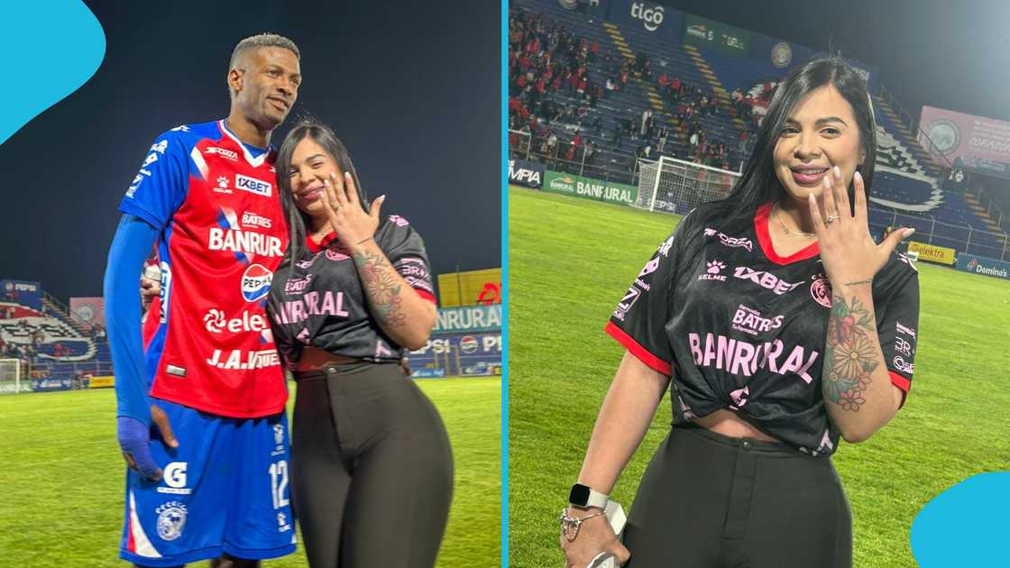 Footballer confirms split from girlfriend just three days after pitch proposal Footballer confirms split from girlfriend just three days after pitch proposal