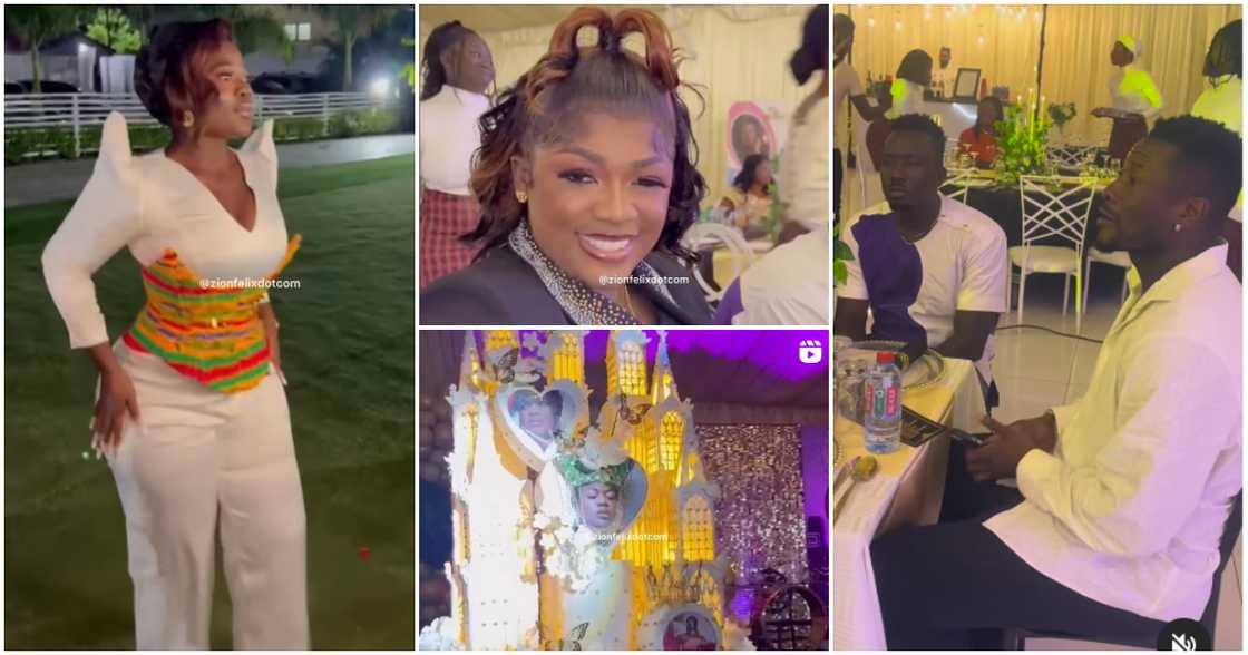 Photos of Asantewaa, Tracey Boakye, and Asamoah Gyan.