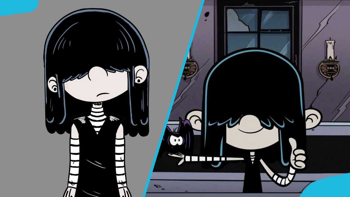 Lucy Loud from The Loud House TV show. Lucy Loud from The Loud House TV show.