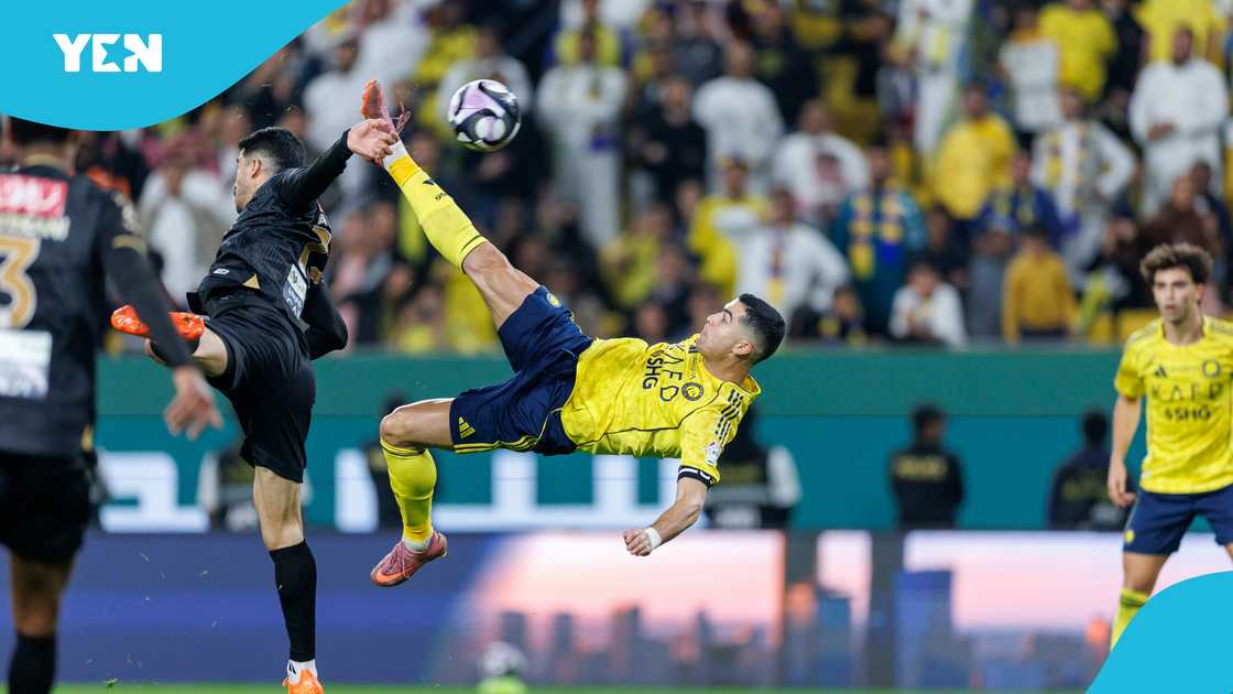 Cristiano Ronaldo, Ronaldo scores bicycle kick, Ronaldo nears 1000 career goals, Al-Nassr defeats Al Khaleej, Saudi Pro League, Joao Felix, Sadio Mane. Cristiano Ronaldo, Ronaldo scores bicycle kick, Ronaldo nears 1000 career goals, Al-Nassr defeats Al Khaleej, Saudi Pro League, Joao Felix, Sadio Mane.