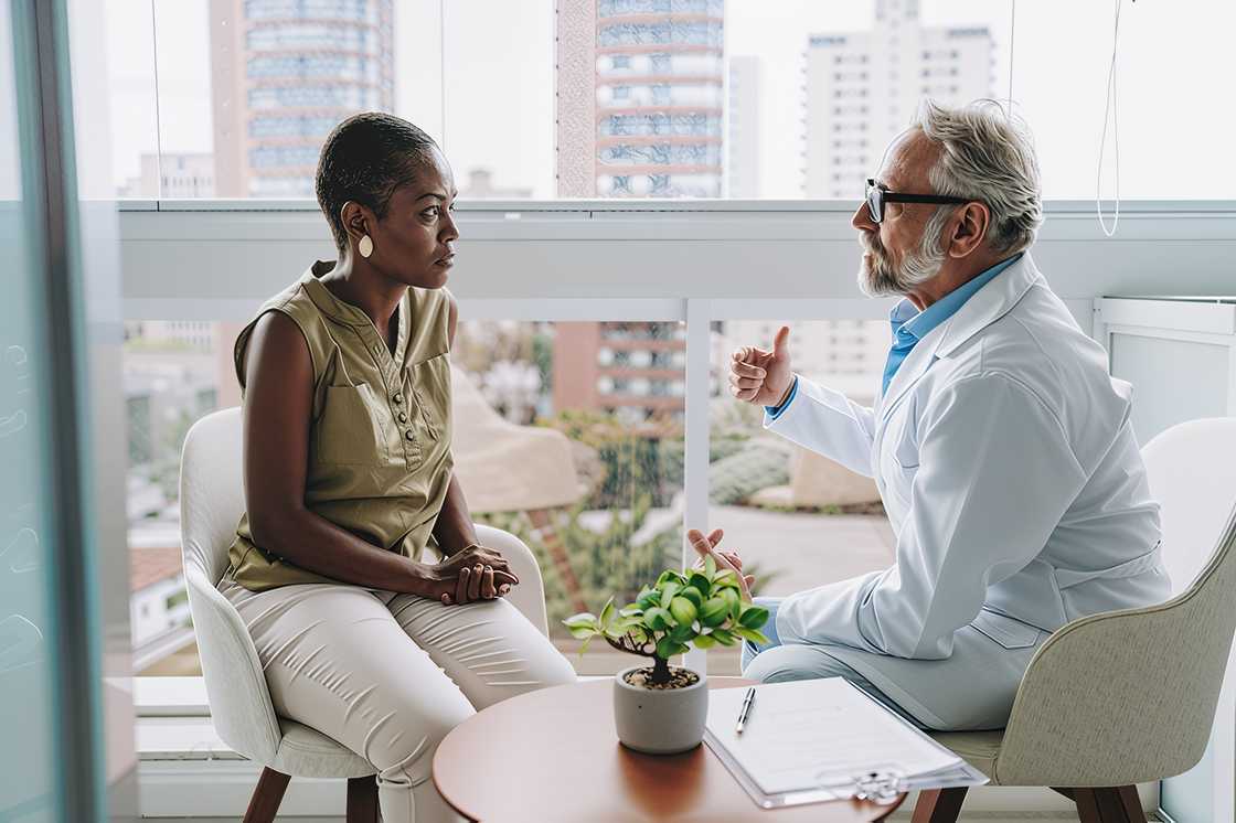 Patient and doctor Patient and doctor