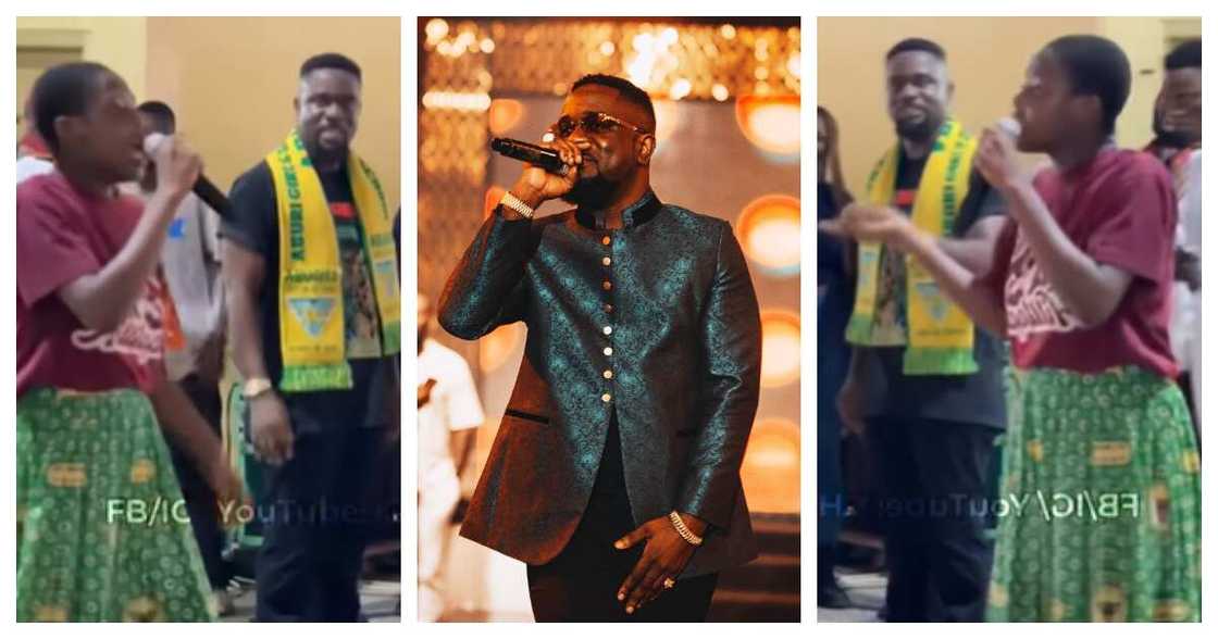Aburi Girls student wows Sarkodie with rap skills at SRC week Aburi Girls student wows Sarkodie with rap skills at SRC week