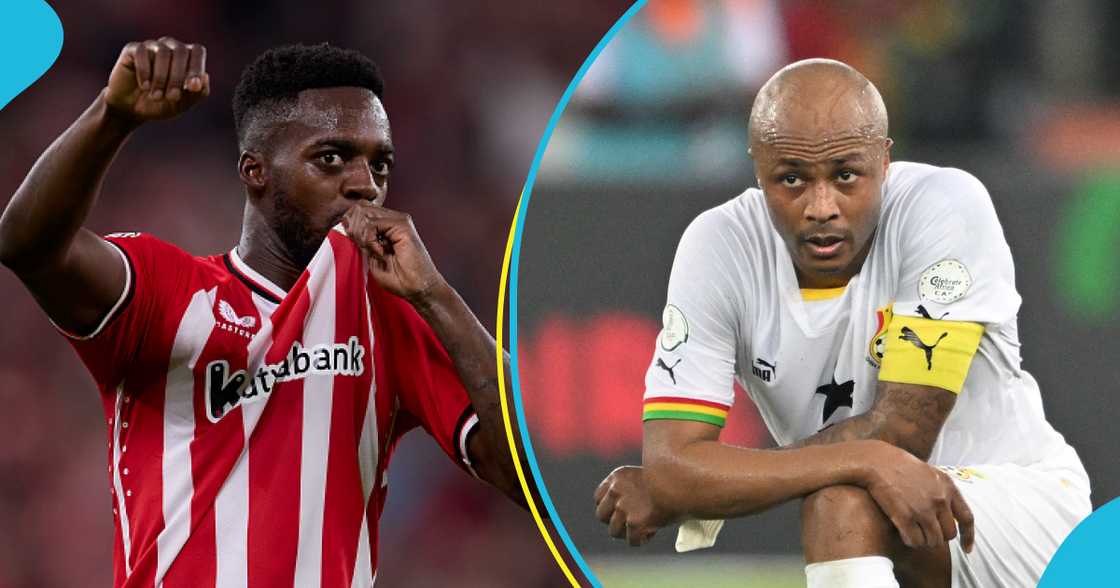 Inaki Williams and Andre Dede Ayew Inaki Williams and Andre Dede Ayew