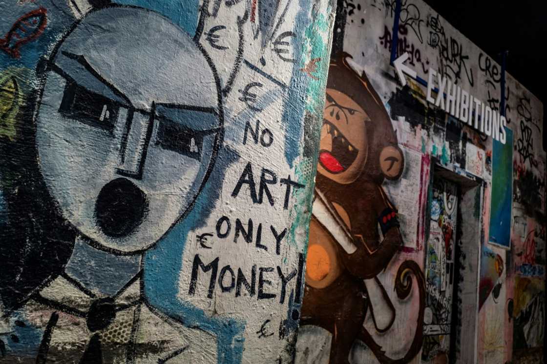 The new Fotografiska museum left some graffiti from its previous incarnation as a squat -- including some pointed commentary The new Fotografiska museum left some graffiti from its previous incarnation as a squat -- including some pointed commentary