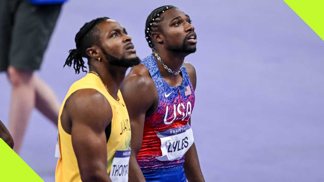 Kishane Thompson lost the men's 100m final to Noah Lyles by nanoseconds. Kishane Thompson lost the men's 100m final to Noah Lyles by nanoseconds.