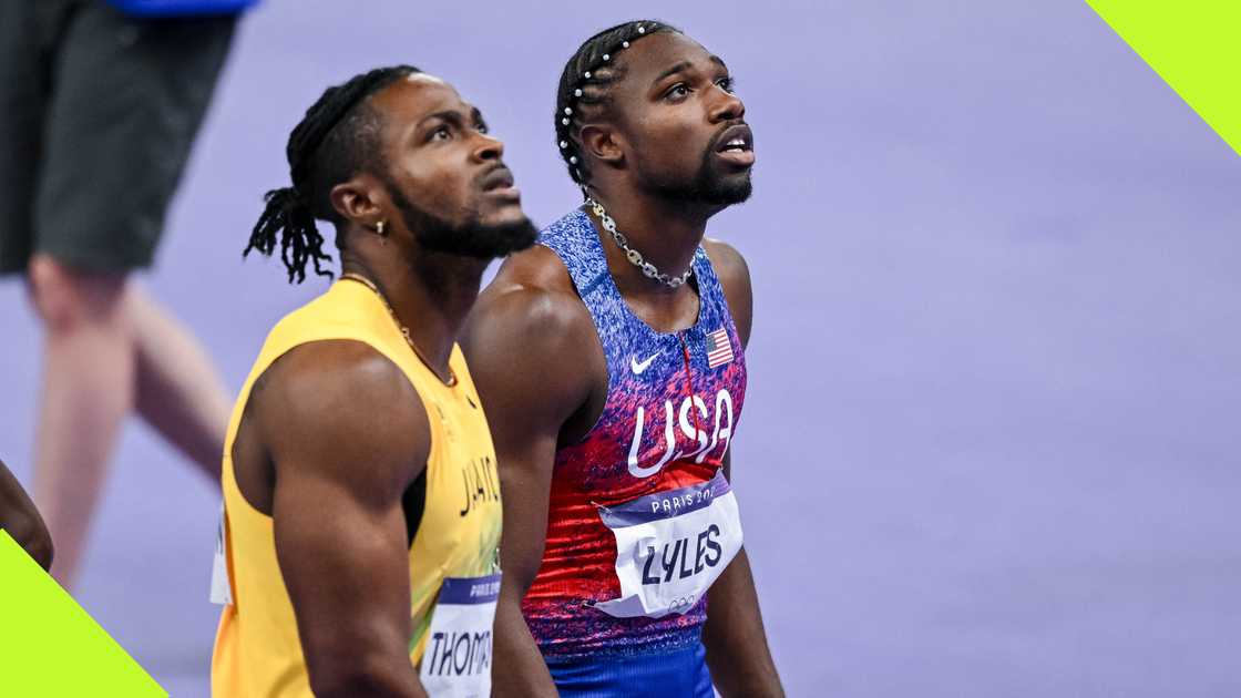 Kishane Thompson lost the men's 100m final to Noah Lyles by nanoseconds.