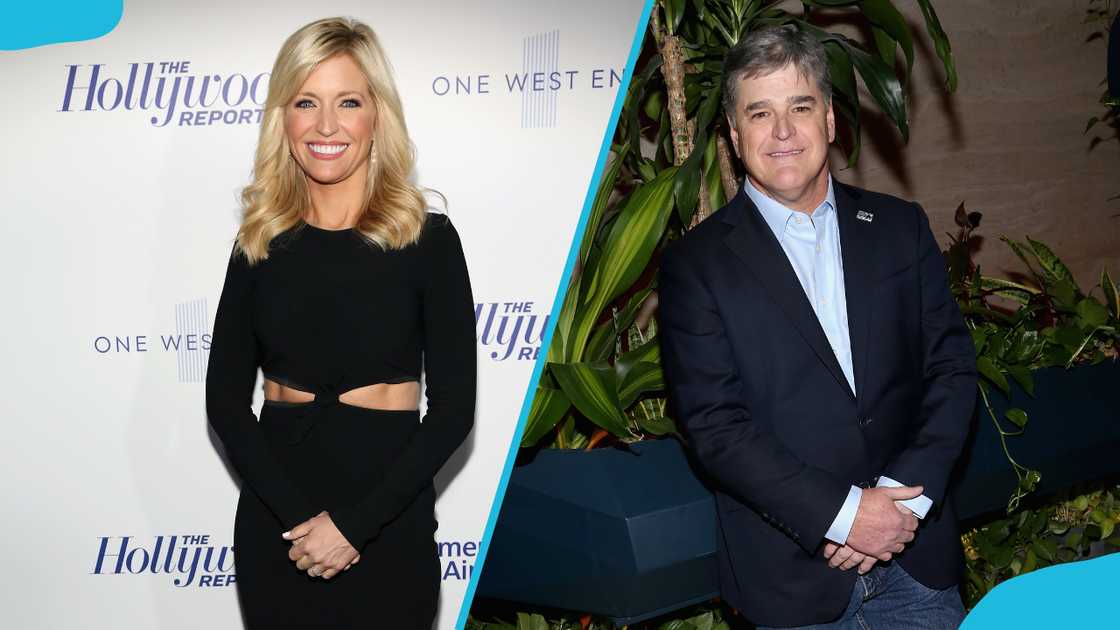 Ainsley Earhardt attends The Hollywood Reporter's 35 Most Powerful People In Media 2017 event (L). Sean Hannity attends the 2018 version (R). Ainsley Earhardt attends The Hollywood Reporter's 35 Most Powerful People In Media 2017 event (L). Sean Hannity attends the 2018 version (R).