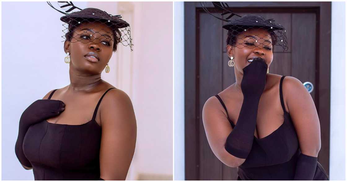 Felicia Osei glows in black Felicia Osei glows in black