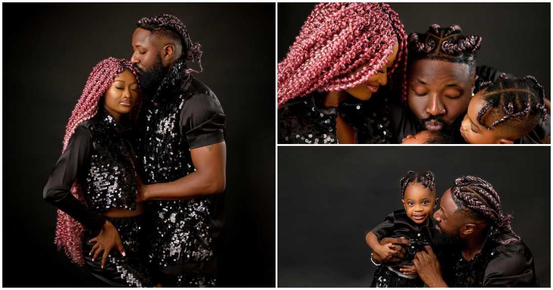 Elikem Kumordzie and his beautiful family