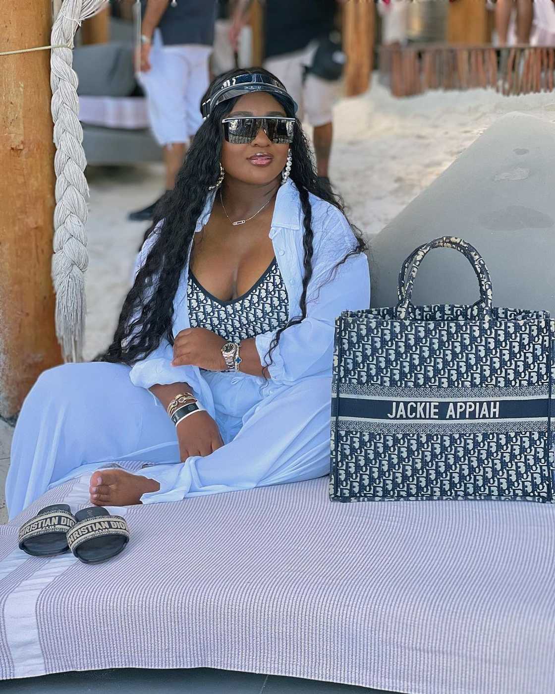 Ghanaian Celebrities Hail Jackie Appiah For Flaunting GHC 36,611 Customised Christian Dior Bag Ghanaian Celebrities Hail Jackie Appiah For Flaunting GHC 36,611 Customised Christian Dior Bag