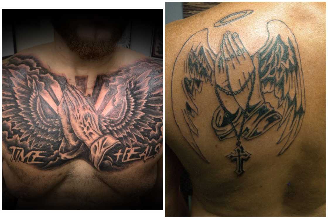 tattoos with praying hands